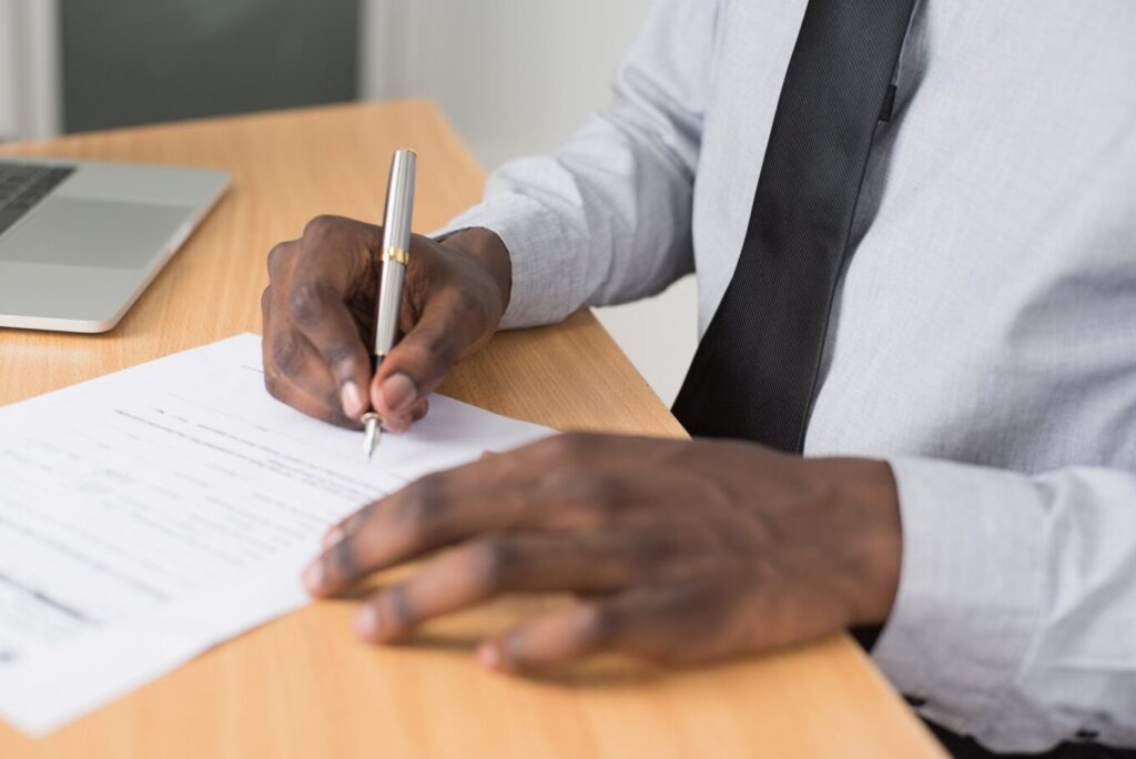 tendering a resignation
