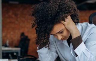 stressed HR professional